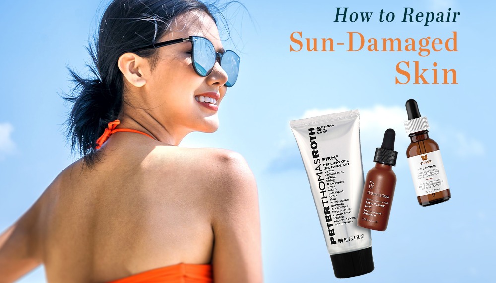 How to repair sun-damaged skin
