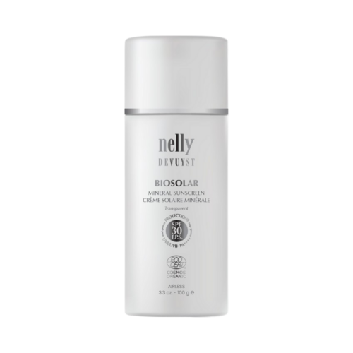 Nelly Devuyst BioSolar Mineral Sunscreen SPF 30 on white background