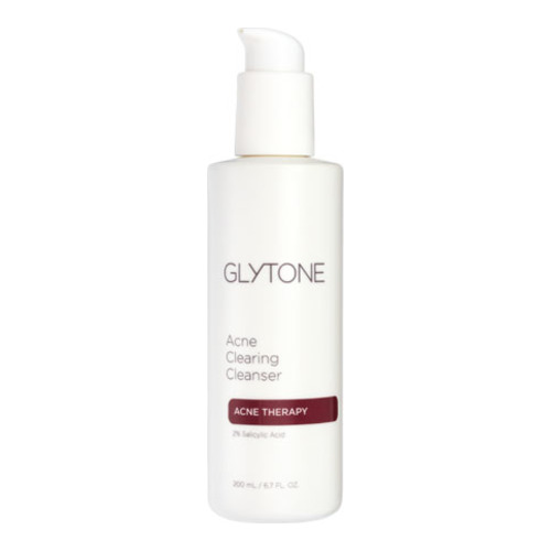 Glytone Acne Clearing Cleanser on white background