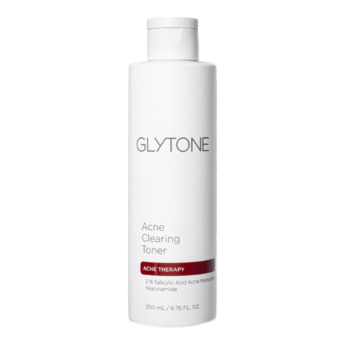 Glytone Acne Clearing Toner on white background