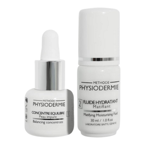 Physiodermie Actinyl Duo #1 Balancing and  #2 Repairing Care on white background
