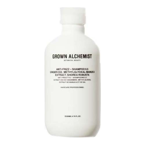 Grown Alchemist Anti-Frizz - Shampoo 0.5 Ginger CO2 Methylglyoxal-Manuka Extract Shorea Robusta on white background