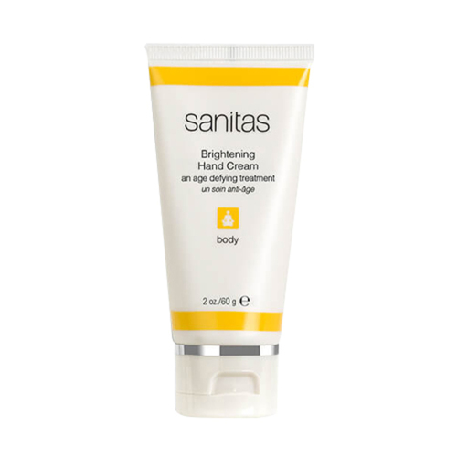 Sanitas Brightening Hand Cream on white background