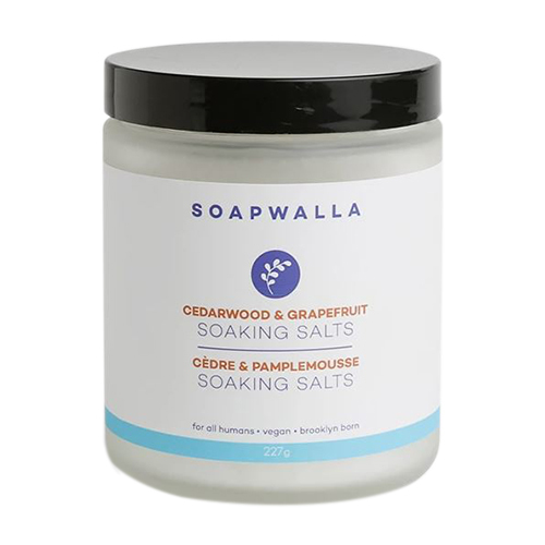 Soapwalla Cedarwood and Grapefruit Soaking Salts, 227g/8 oz