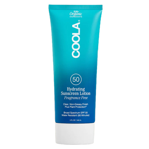 Coola Classic Body Organic Sunscreen Lotion SPF 50 - Fragrance Free on white background