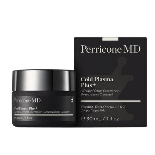Perricone MD Cold Plasma + Advanced Serum Concentrate on white background