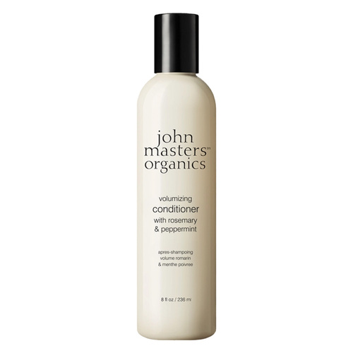 John Masters Organics Conditioner for Fine Hair with Rosemary and Peppermint on white background