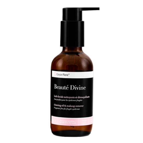 Corpa Flora DIVINE BEAUTY Facial Cleansing Oil for Dry and Sensitive Skin, 118ml/4 fl oz