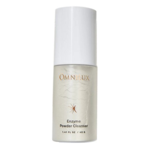 Omnilux Enzyme Powder Cleanser on white background