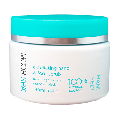 Moor Spa Exfoliating Hand and Foot Scrub on white background