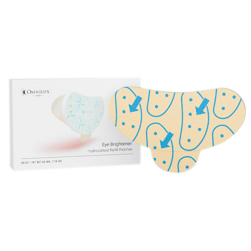 Omnilux Eye Brightener Hydrocolloid Refill Patches on white background