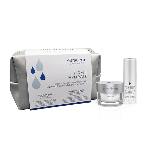 Eltraderm Firm + Hydrate Set on white background