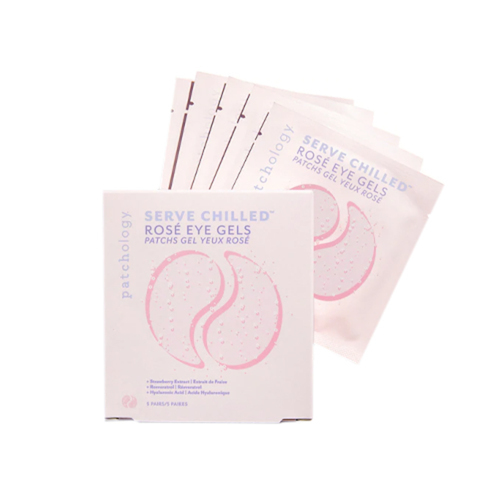 Patchology FlashPatch Serve Chilled Rose Eye Gels (15 pairs) on white background
