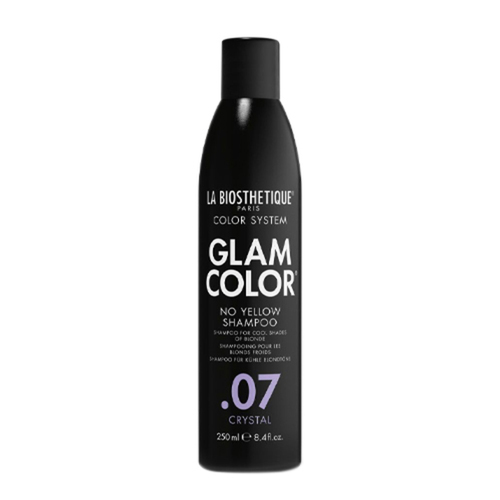 La Biosthetique Glam Color No Yellow Shampoo .07 Crystal on white background