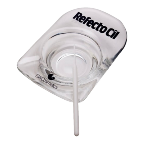 RefectoCil Glass Cosmetic Dish on white background