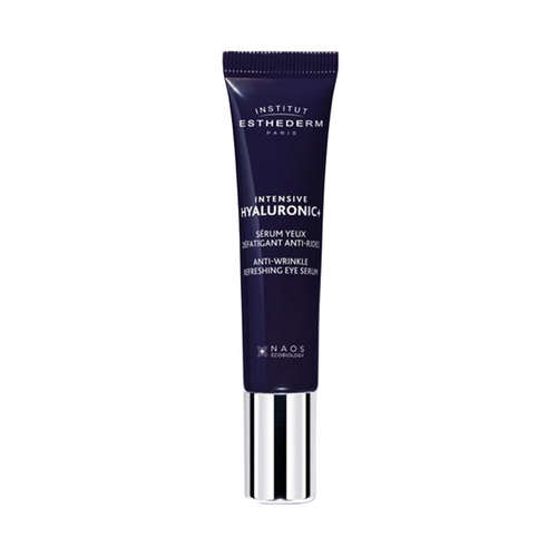 Institut Esthederm Intensive Hyaluronic + Anti-wrinkle Refreshing Eye Serum on white background