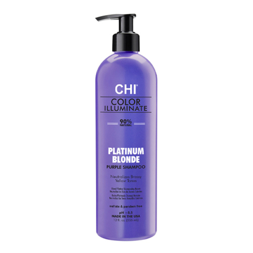 CHI Ionic Color Illuminate Shampoo - Platinum Blonde on white background