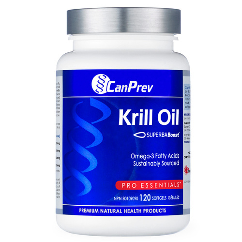 CanPrev Krill Oil on white background
