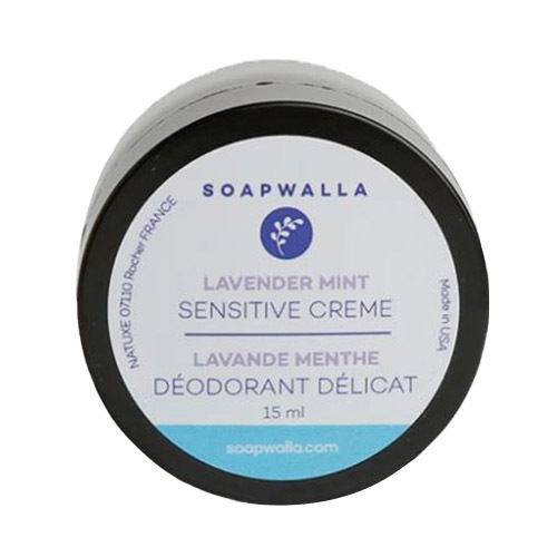 Soapwalla Lavender Mint Sensitive Deodorant - Travel Size, 15ml/0.5 fl oz