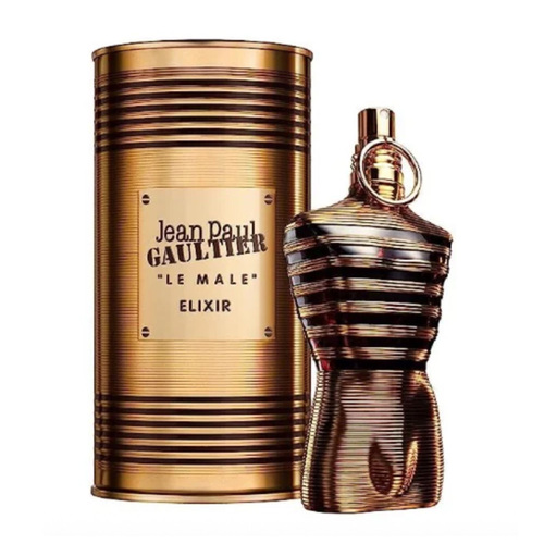 Jean Paul Gaultier Le Male Elixir Parfum on white background