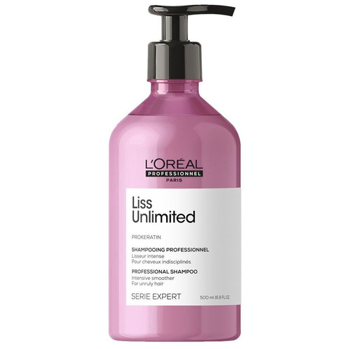 Loreal Professional Paris Liss Unlimited Shampoo on white background