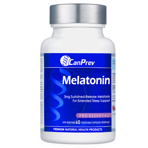CanPrev Melatonin 3 mg Sustained-Release on white background