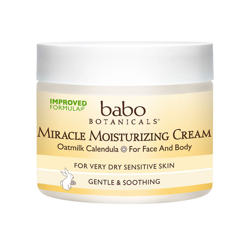 Babo Botanicals Miracle Moisturizing Cream on white background