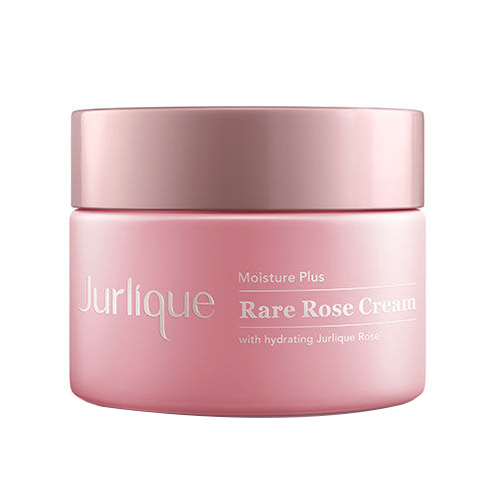 Jurlique Moisture Plus Rare Rose Cream on white background