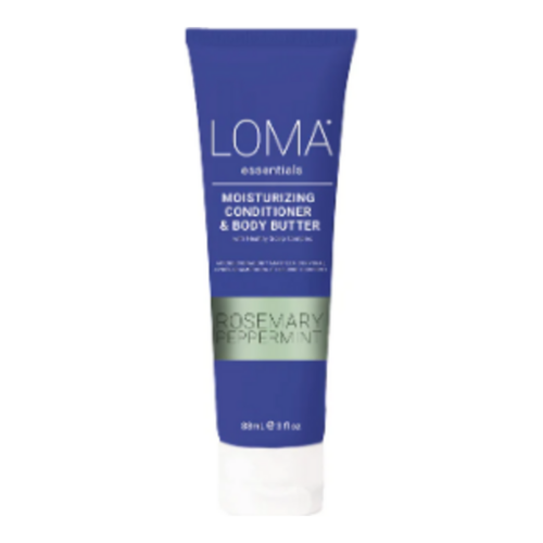 Loma Organics Moisturizing Conditioner and Body Butter on white background