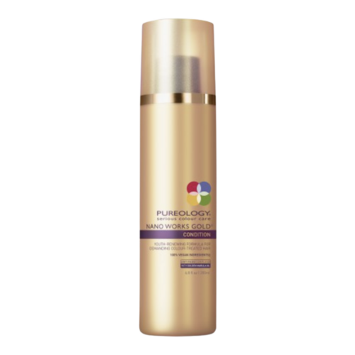Pureology Nano Works Gold Conditioner on white background