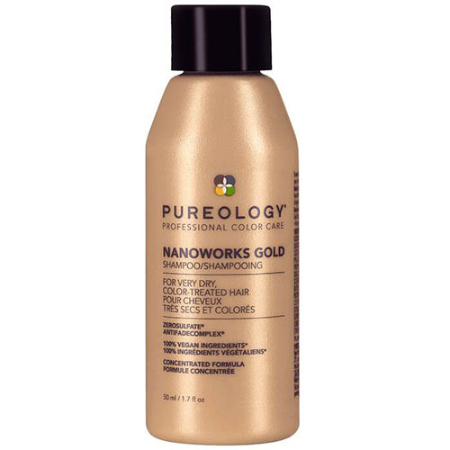 Pureology Nano Works Gold Shampoo on white background
