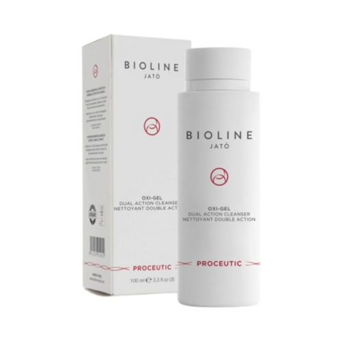 Bioline Oxi-gel Dual Action Cleanser on white background