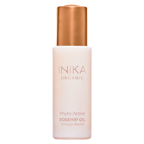 INIKA Organic Phyto-Active Rosehip Oil on white background