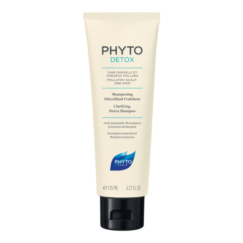 Phyto Phytodetox Clarifying Shampoo on white background