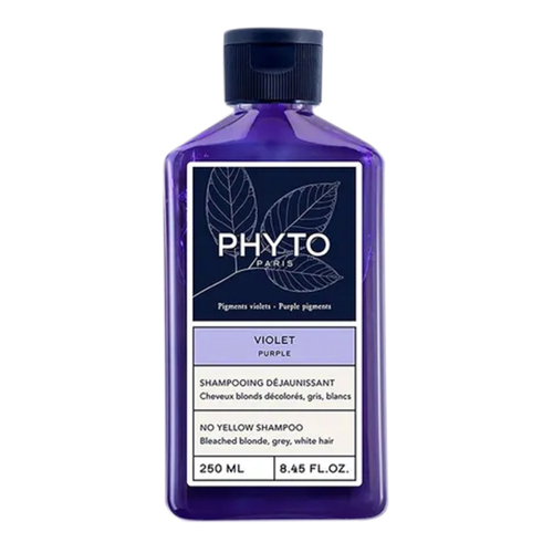 Phyto Phytoviolet No Yellow Shampoo on white background