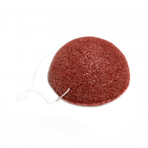 Ella Bache Red Clay Cleansing Konjac Sponge on white background