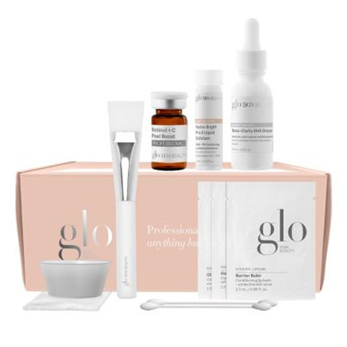 Glo Skin Beauty Retinol + C Smoothing Peel in a Box on white background