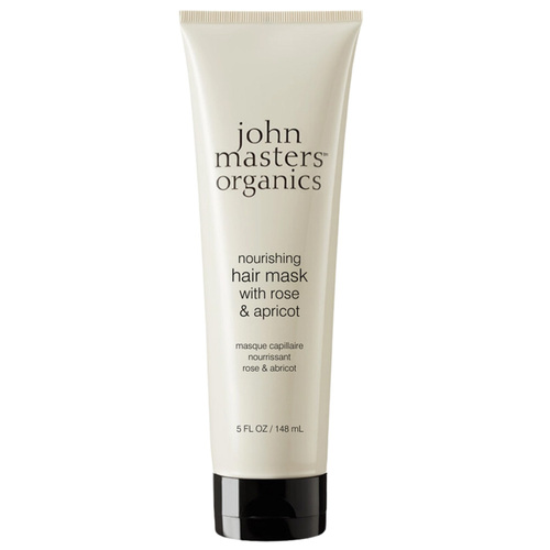 John Masters Organics Rose and Apricot Hair Mask on white background