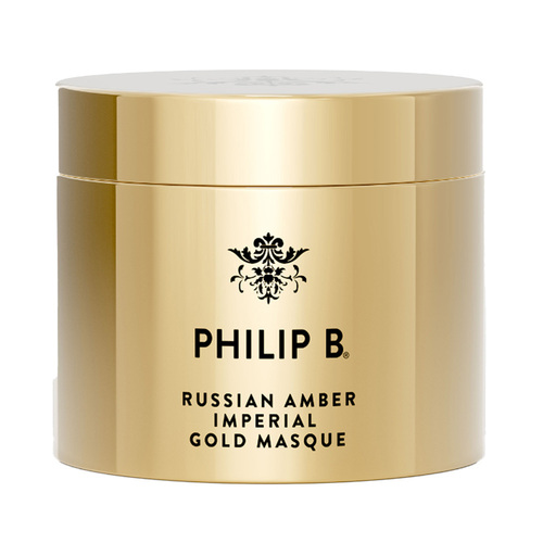 Philip B Botanical Russian Amber Imperial Gold Masque on white background