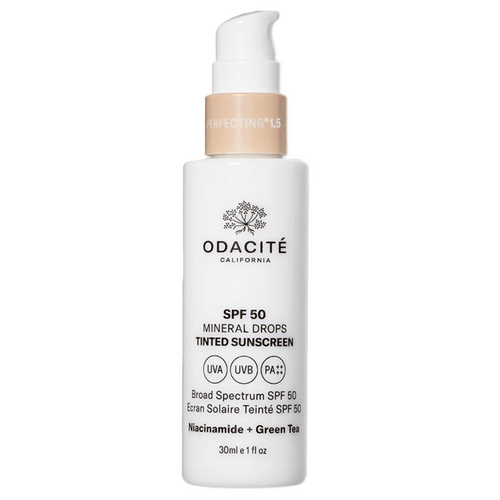 Odacite SPF 50 Tinted Mineral Drops - 01 Fair with Cool Undertones on white background