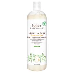 Sensitive Baby Fragrance Free Bubble Bath, Wash and Shampoo