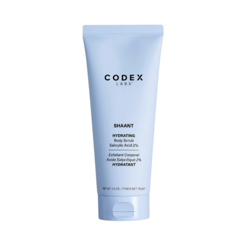 Codex Shaant Hydrating Acne Body Scrub on white background