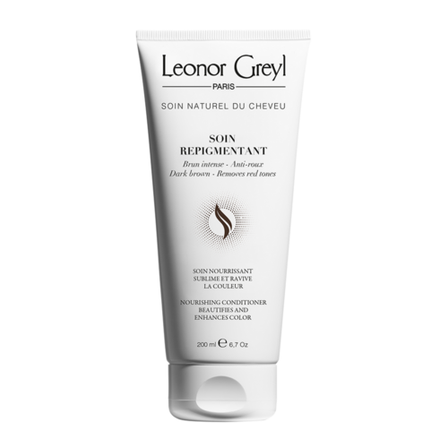 Leonor Greyl Soin Repigmentant Color Enhancing Conditioner - Dark Brown on white background