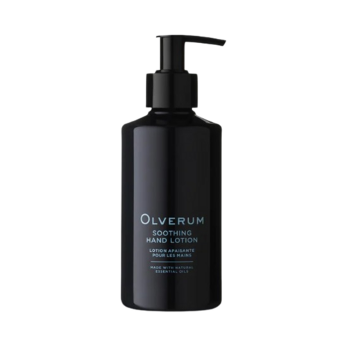 Olverum Soothing Hand Lotion on white background