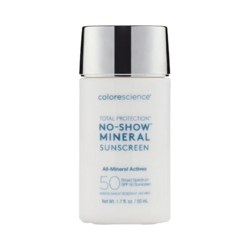Colorescience Total Protection No-Show Mineral Sunscreen SPF 50 on white background