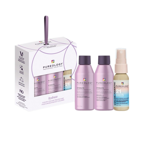 Pureology Travel Ornament Trio 2023 (Hydrate) on white background
