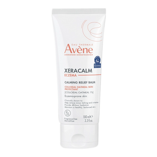 Avene XeraCalm Eczema Calming Relief Balm on white background