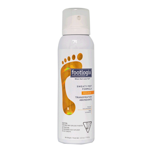 Footlogix #5 Sweaty Feet Formula on white background