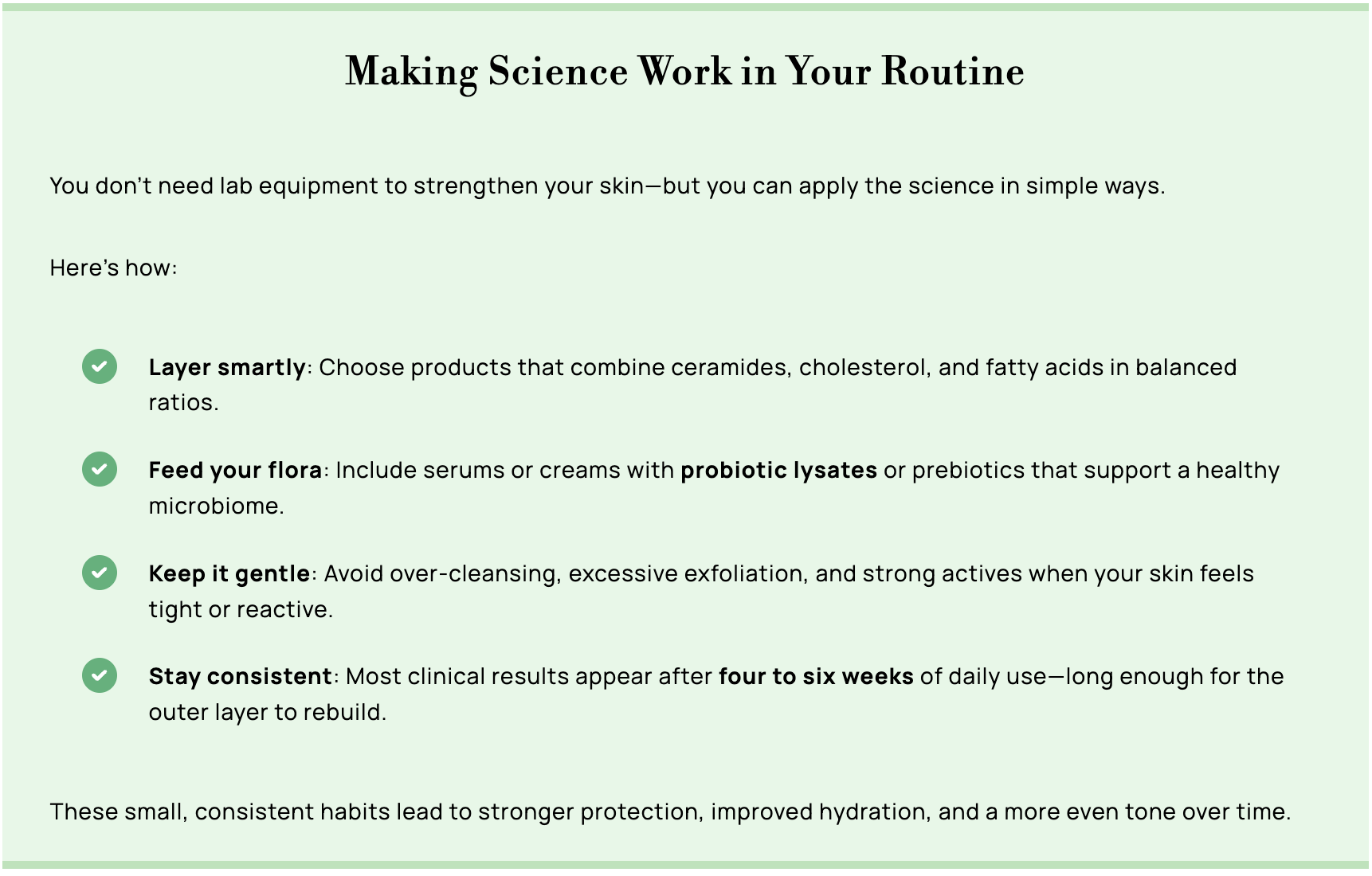 Barrier science visual
