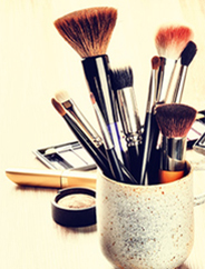 makeup brushes right banner